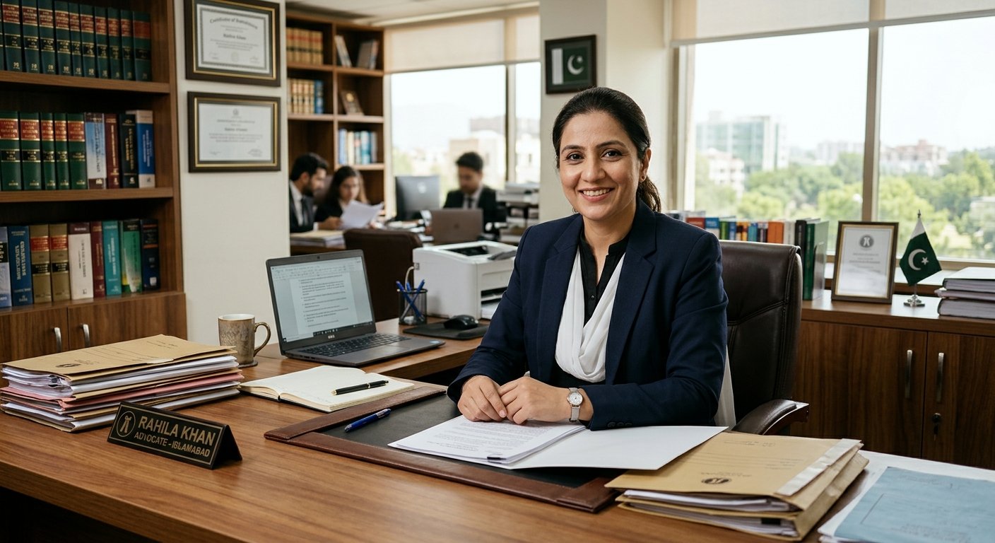 Lawyer working with a client