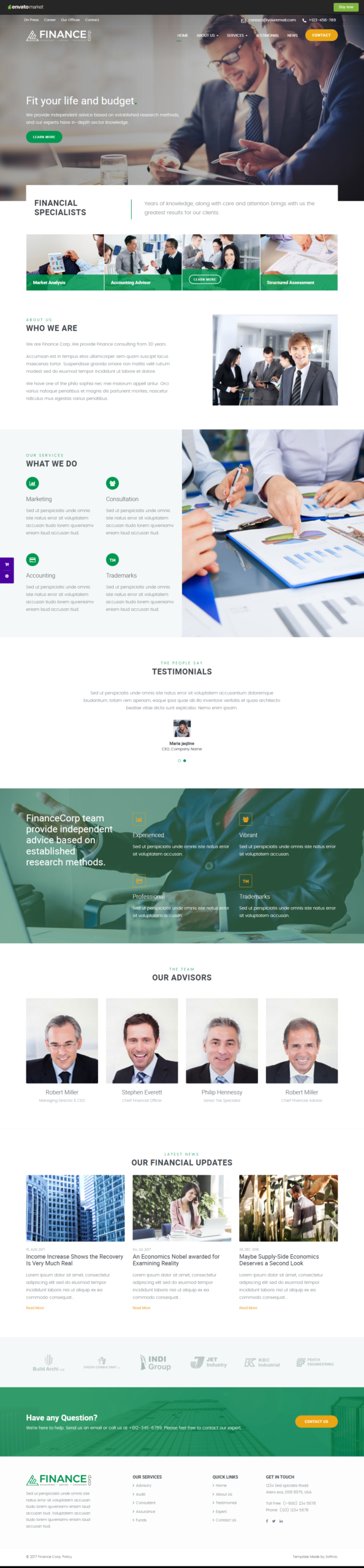 Agents website services design preview