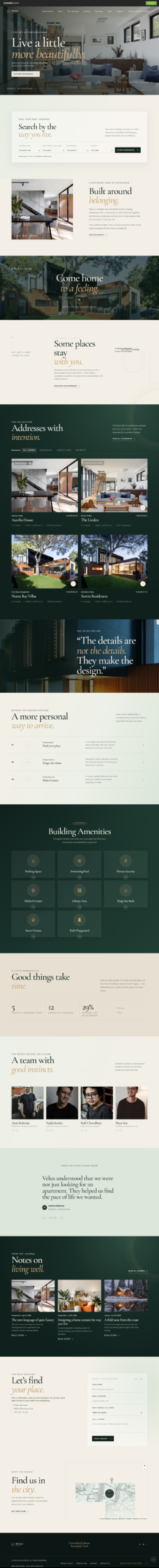 Brokers website services design preview